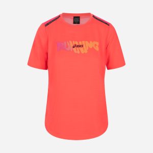 Asics Road Graphic W – T-shirt Running – Donna – Fucsia