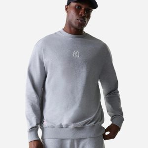 New Era Small Logo Yankees M – Felpa – Uomo – Grigio