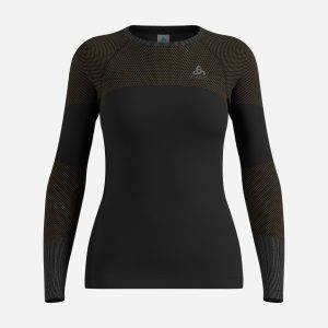 Odlo Fundamentals Performance Warm W – Maglia Intimo Tecnico – Donna – Nero