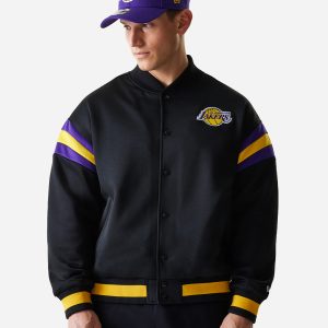 New Era Los Angeles Lakers M – Abbigliamento Basket – Uomo – Nero