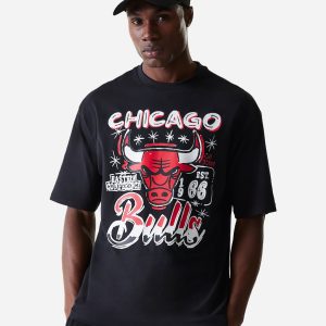 New Era Graphic Chicago Bulls M – Maglia Basket – Uomo – Nero
