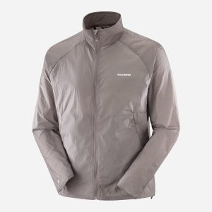 Salomon Shakeout Fly M – Giacca Running – Uomo – Grigio