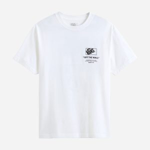 Vans Stacked Back Logo M – T-shirt – Uomo – Bianco