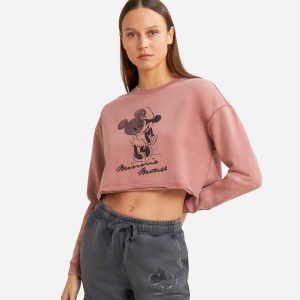 Freddy Round Delave’ Topolino W – Felpa – Donna – Rosa