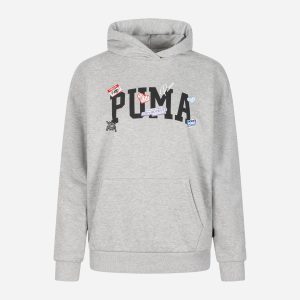 Puma Big Logo W – Felpa – Donna – Grigio