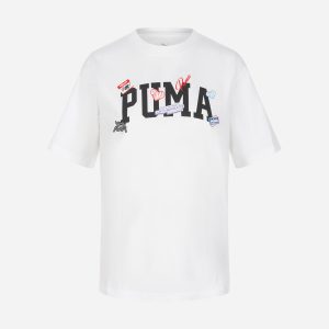 Puma Big Logo W – T-shirt – Donna – Bianco