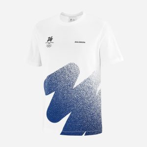 Salomon Milano Cortina 2026 Olympic Graphic M – T-shirt – Uomo – Bianco