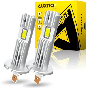AUXITO 2 Pz H1 Lampadine LED Canbus Senza Errori 12000LM 60 W 6500 K Bianco Super Luminoso 12 V Fanless Mini Formato per BMW Audi A4 A3 8p 8l