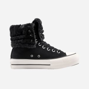 Converse Chuck Taylor All Star Fold Over Lift X-high W – Scarpe Sneakers – Donna – Nero
