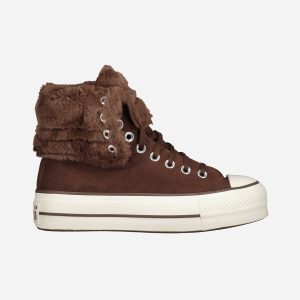 Converse Chuck Taylor All Star Fold Over Lift X-high W – Scarpe Sneakers – Donna – Marrone