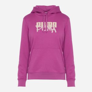 Puma Big Logo W – Felpa – Donna – Fucsia