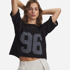 Under Armour Burnout 96 W – T-shirt – Donna – Nero