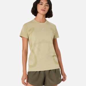 Asics Road Seamless W – T-shirt Running – Donna – Verde