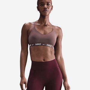 Nike Ls Indy Elastic Logo W – Bra Training – Donna – Marrone