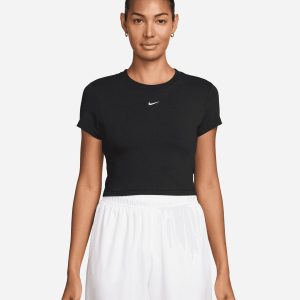 Nike Crop W – T-shirt – Donna – Nero