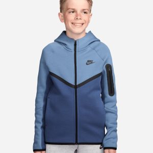 Nike Tech Fleece 2 Jr – Felpa – Blu Navy