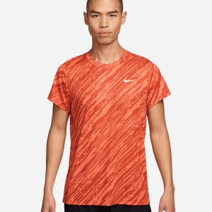 Nike Victory Print M – T-shirt Tennis – Uomo – Arancione