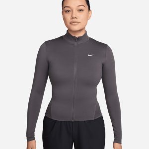 Nike Dri Fit Small Logo W – Felpa Training – Donna – Grigio