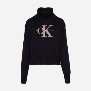 Calvin Klein Jeans Logo W – Maglione – Donna – Nero