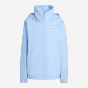 Adidas Mt Essential 2l W – Giacca Outdoor – Donna – Azzurro