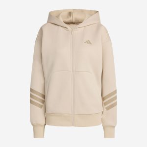 Adidas Future Icons 3stripes W – Felpa – Donna – Beige