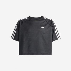 Adidas Boxy 3stripes Jr – T-shirt – Nero