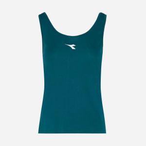 Diadora Court W – T-shirt Tennis – Donna – Verde