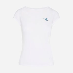 Diadora Court W – T-shirt Tennis – Donna – Bianco