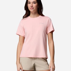 Columbia Wild Springs W – T-shirt – Donna – Rosso