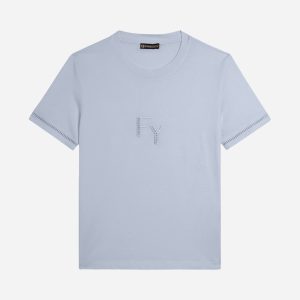 Freddy Logo W – T-shirt – Donna – Azzurro