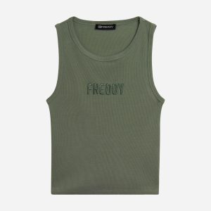 Freddy Logo Borchie W – Canotta – Donna – Verde