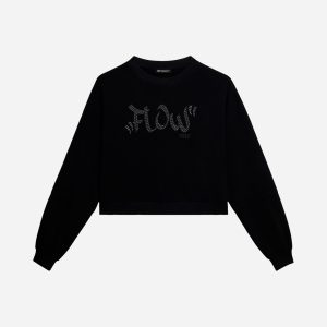 Freddy Round Logo Borchie W – Felpa – Donna – Nero