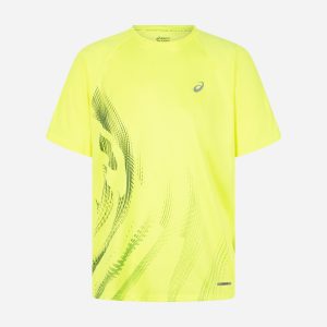 Asics Road Graphic M – T-shirt Running – Uomo – Giallo