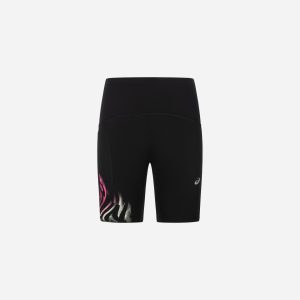 Asics Road Graphic Sprinter W – Short Running – Donna – Nero