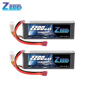 2 pezzi Zeee 3S 2200mAh batteria LiPo 11.1V 50C custodia morbida con spina Deans per RC auto elicottero FPV droni aereo parti del modello RC