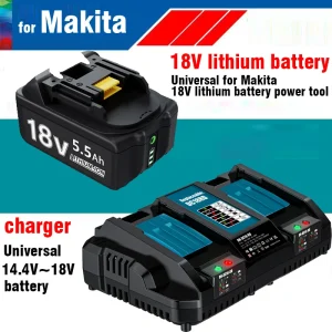 Batteria 18V per makita bl1850B li-ion 18v 5.5Ah BL1840B BL1860 BL1890 BL1815 BL1830 BL1835 trapani a batteria batterie LXT 400