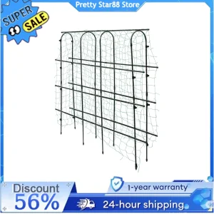 Arco da giardino Traliccio da giardino resistente alla ruggine per piante rampicanti Traliccio da arrampicata con rete per soia/frutti/vini/rosa