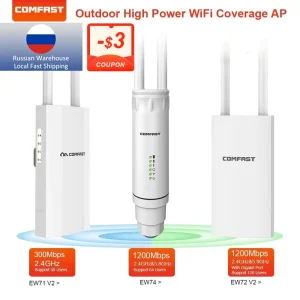 Comfast 300-1200Mbps Wifi AP Outdoor CF-EW71V2/CF-EW72V2/CF-EW74V2 Dal magazzino russo