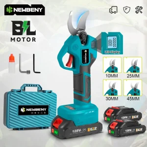 NEWBENY 30 millimetri Brushless Potatore Elettrico Cesoia 4 Ingranaggi Cordless Giardino Bonsai Forbici Elettriche Utensili Elettrici Per Makita Batteria Spille