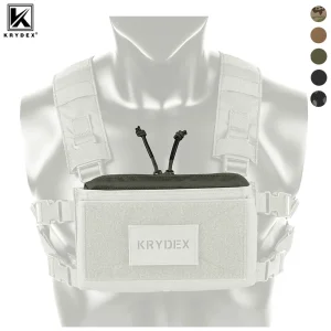 KRYDEX Tattico Pettorina con Cerniera Tasca con Inserto Custodia con Doppia Chiusura Lampo Borsa di Immagazzinaggio per MK3 MK4 Chest Rig Gilet Accessori