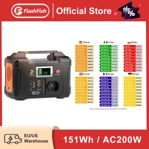 FF Flashfish E200 Centrale Elettrica Portatile 200W Generatore Solare 151WH Batteria AC DC Telecamera Esterna Drone Alimentazione Carica Solare