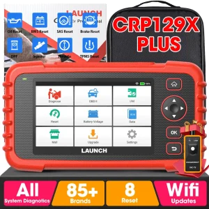 Scanner Professionale Automobilistico LAUNCH CRP129X PLUS, Diagnostica Completa del Sistema OBDII, Funzioni OBD2
