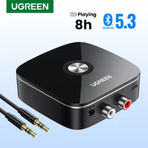 Adattatore ricevitore Bluetooth UGREEN AUX RCA per sistema Stereo domestico, adattatore Bluetooth RCA HiFi da 3.5mm per vecchio ricevitore Stereo
