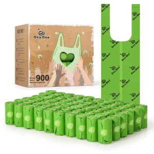 DeoDoo borse per cacca di cane biodegradabili Bulk Biobase borsa per cacca profumata borse per rifiuti di gatto degradabili Eco-Friendly Doggie Bolsas Caca Perro