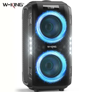 W-KING 250W PEAK Altoparlante Bluetooth di grandi dimensioni Più forte/Massivo 120dB/12 Bassi personalizzati, V5.3 Big Party Boombox Altoparlante portatile Wireless