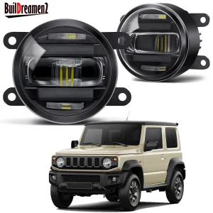 Gruppo fendinebbia Design 2 in1 con DRL per Suzuki Jimny JB64 JB74 2018 2019 2020 2021 2022 2023 fendinebbia a LED per auto H11