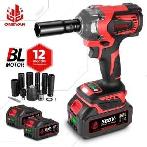 ONEVAN 21V Brushless Avvitatore Elettrico 1200 Nm Cordless Chiave Cacciavite Elettrico Strumento di Potere Per Makita 18V Batteria Spille