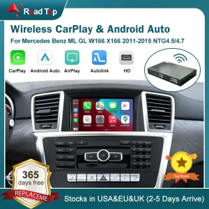 Wireless CarPlay per Mercedes Benz ML GL W166 X166 2012-2015, con funzioni di gioco per Auto AirPlay con collegamento specchio automatico Android