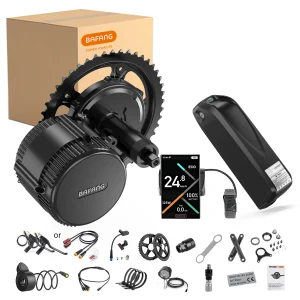 Bafang 250W 350W 500W Kit motore 36V Mid Drive Kit di conversione bici elettrica BBS01B BBS02B Motore EBike 13Ah 24Ah Batteria per bicicletta