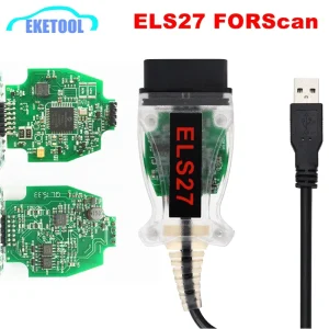 Il più recente V2.3.8 ELS27 FORScan Green PCB PIC24HJ128GP + FTDI Mircochip Multi-Lingua funziona ELM327 e J2534 Pss-Thru per Mazda